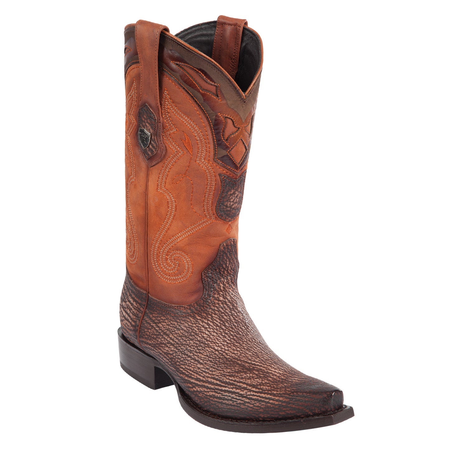 Cognac Shark Skin Cowboy Boots