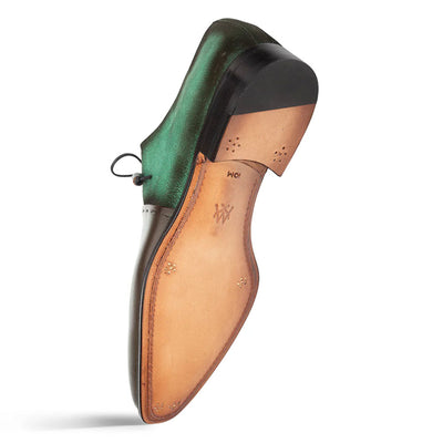 Colomer Forest/Green Calf/Suede Oxford Shoes By Mezlan Made In Spain Brand 3   - from alligatorwarehouse.com