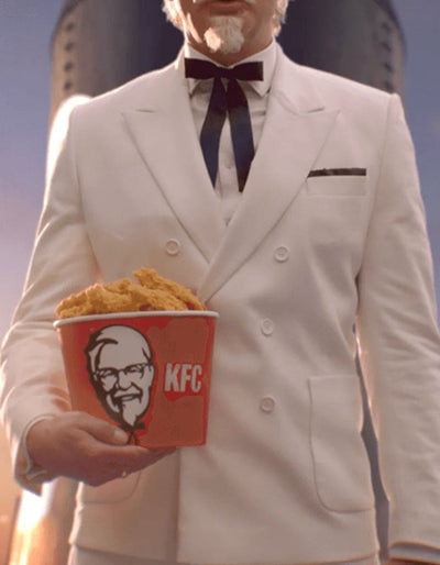 Mens Colonel Sanders KFC White  Suit Costume 1   - from alligatorwarehouse.com