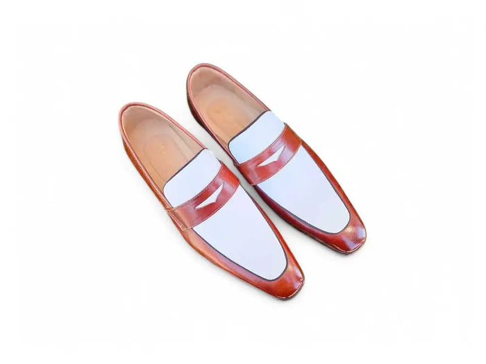 Carrucci Contrast Two Tone Penny Loafer