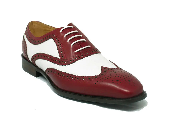 Carrucci Contrast Two Tone Wingtip Oxford