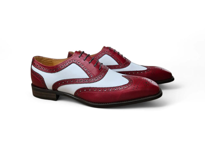 Carrucci Contrast Two Tone Wingtip Oxford
