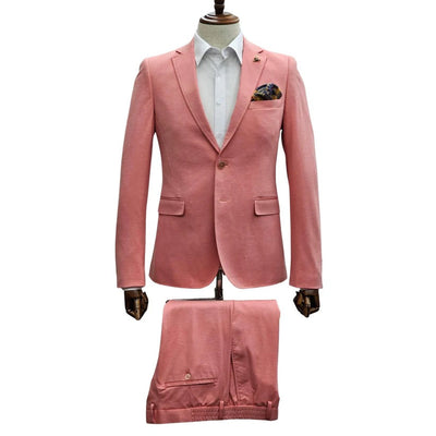 Coral Suit - Salmon Color Suit - Summer Suit 1 CD-3785  - from alligatorwarehouse.com