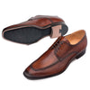 Coventry Dark Cognac Calfskin Leather Men’s Classic Apron Oxford By Mezlan Made In Spain Brand 3   - from alligatorwarehouse.com