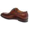 Coventry Dark Cognac Calfskin Leather Men’s Classic Apron Oxford By Mezlan Made In Spain Brand 5   - from alligatorwarehouse.com