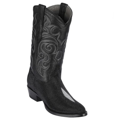 Los Altos Boots - Mens Dress Cowboy Boot - Low Priced Single Stone Stingray Cowboy Boots- in Black 1   - from alligatorwarehouse.com