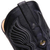 Los Altos Men's Genuine Elk Skin Black J-Toe Cowboy Boots 4   - from alligatorwarehouse.com