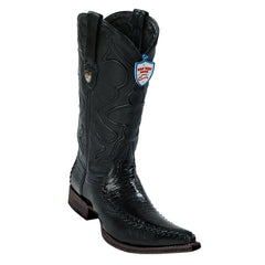 black point lizard cowboy boot