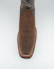 Los Altos Men’s Crazy Brown Wide Square Toe Rubber Sole Boot 5   - from alligatorwarehouse.com
