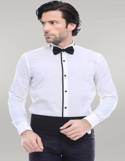 Cream Tuxedo Shirt 1   - from alligatorwarehouse.com