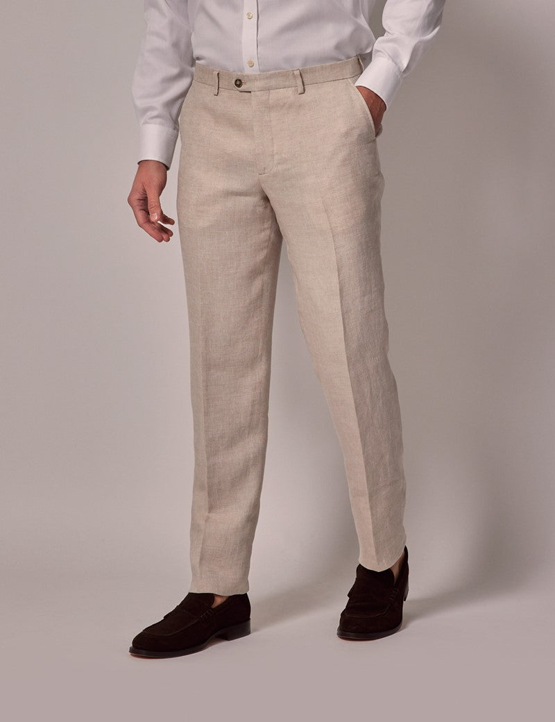Mens Linen Suit For Beach Wedding - Summer  Suit in Cream