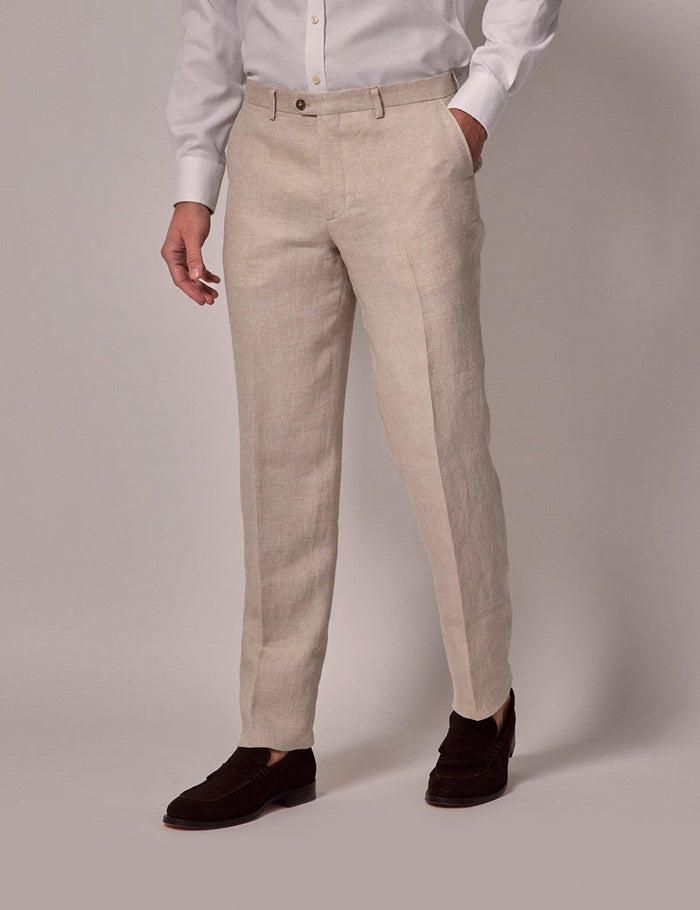 Mens Linen Suit For Beach Wedding - Summer  Suit in Cream