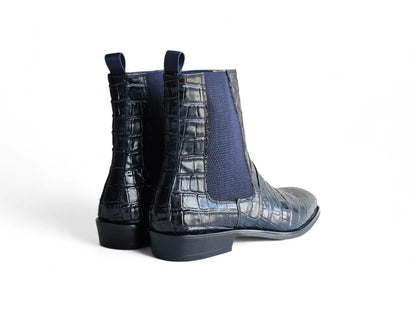 Crocodile Embossed Chelsea Boot
