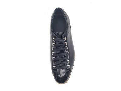Crocodile-Embossed Leather Sneaker 12 KS626-02BLUE75  - from alligatorwarehouse.com