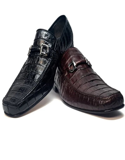 Los Altos All-Over Crocodile Belly Loafers 1   - from alligatorwarehouse.com