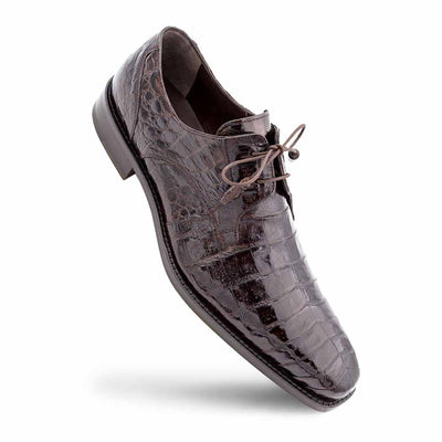 Genuine Crocodile Brown Anderson Lace-Up By Mezlan Made In Spain Brand 1   - from alligatorwarehouse.com