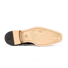 Belvedere Chapo Exotic Crocodile Hornback Oxfords