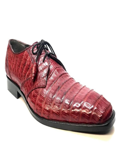 Los Altos All-Over Crocodile Lace Up Dress Shoes 2   - from alligatorwarehouse.com