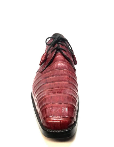 Los Altos All-Over Crocodile Lace Up Dress Shoes 9   - from alligatorwarehouse.com