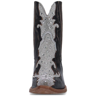 Dan Post Women's Crystal Black Snip Ankle Bootie 4 DP5125_6_M  - from alligatorwarehouse.com