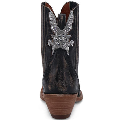 Dan Post Women's Crystal Black Snip Ankle Bootie