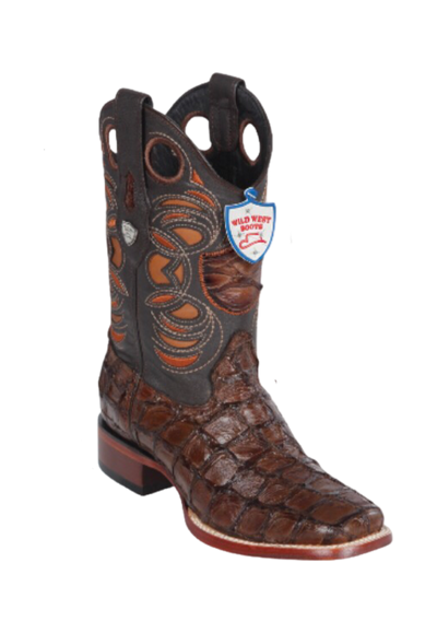 Bota de Pirarucu Original Horma Punta Recortada Wild West 1   - from alligatorwarehouse.com