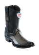 Wild West Botas de Pata de Avestruz Horma Dubai Toe Faded Gray