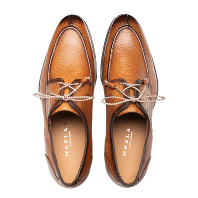 Fratello Split-toe Deer Laceup Cognac By Mezlan Made In Spain Brand 4   - from alligatorwarehouse.com