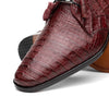 Marco Di Milano Lacio Men's Shoes Wine Exotic Crocodile Derby Oxfords 7 LACIO_CAIMAN FUSCUS_WINE_8.5  - from alligatorwarehouse.com