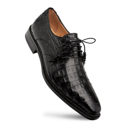 Giovane Crocodile Derby Black By Mezlan Made In Spain Brand