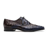 Marco Di Milano Luciano Men's Shoes Exotic Crocodile Classic Wingtip Dress Derby Oxfords 2 LUCIANO_CAIMAN FUSCUS_NAVY-BROWN_8  - from alligatorwarehouse.com