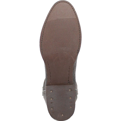 Dingo Round Toe Brown and Orange Western Leather Boots