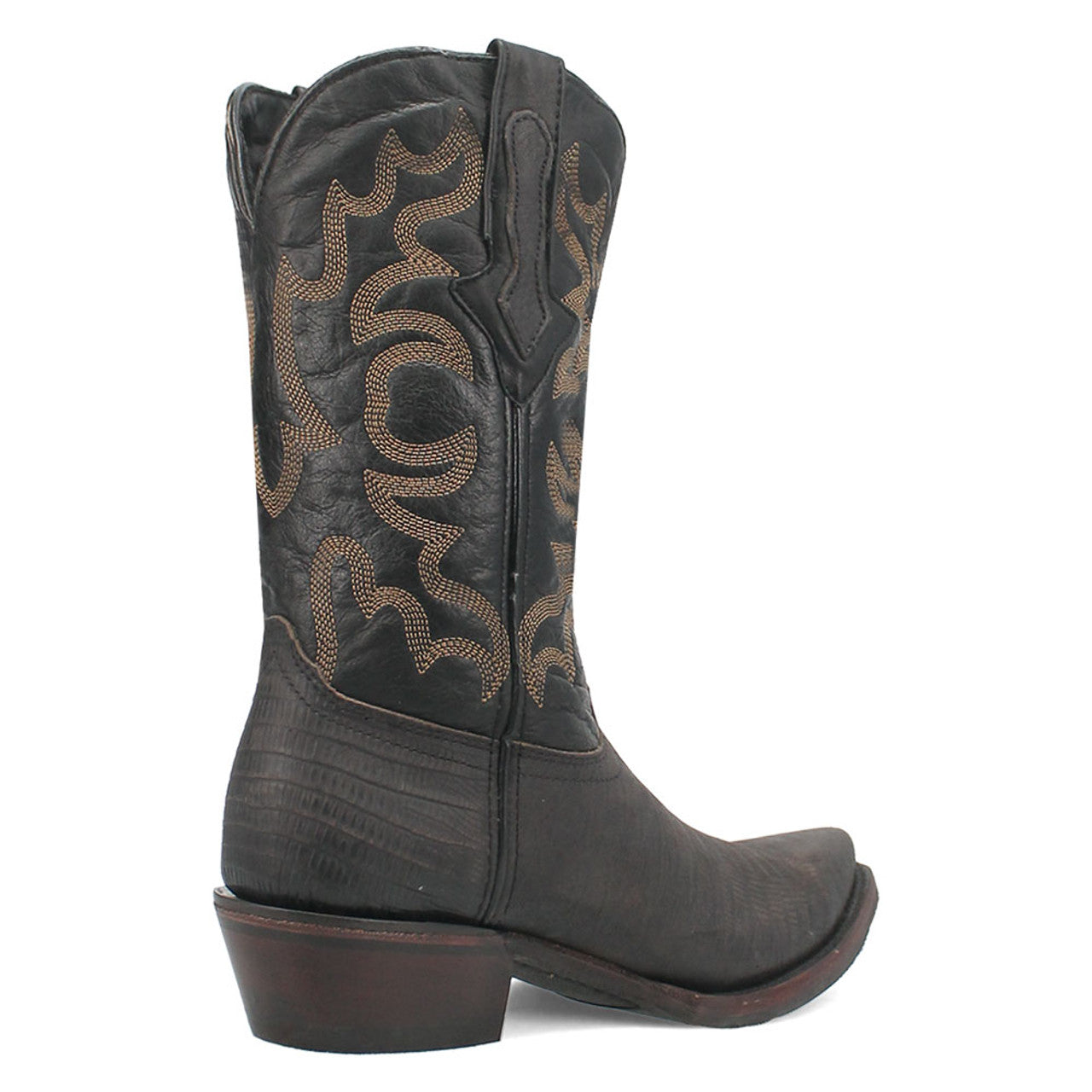 Dingo The Duke Black Snip Leather Western Boots
