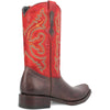 Dingo Brown and Red Snoot Toe Leather Western Boots 8 DI141_6_D  - from alligatorwarehouse.com