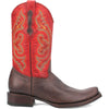 Dingo Brown and Red Snoot Toe Leather Western Boots 2 DI141_6_D  - from alligatorwarehouse.com