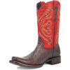Dingo Brown and Red Snoot Toe Leather Western Boots 6 DI141_6_D  - from alligatorwarehouse.com