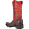 Dingo Brown and Red Snoot Toe Leather Western Boots 7 DI141_6_D  - from alligatorwarehouse.com