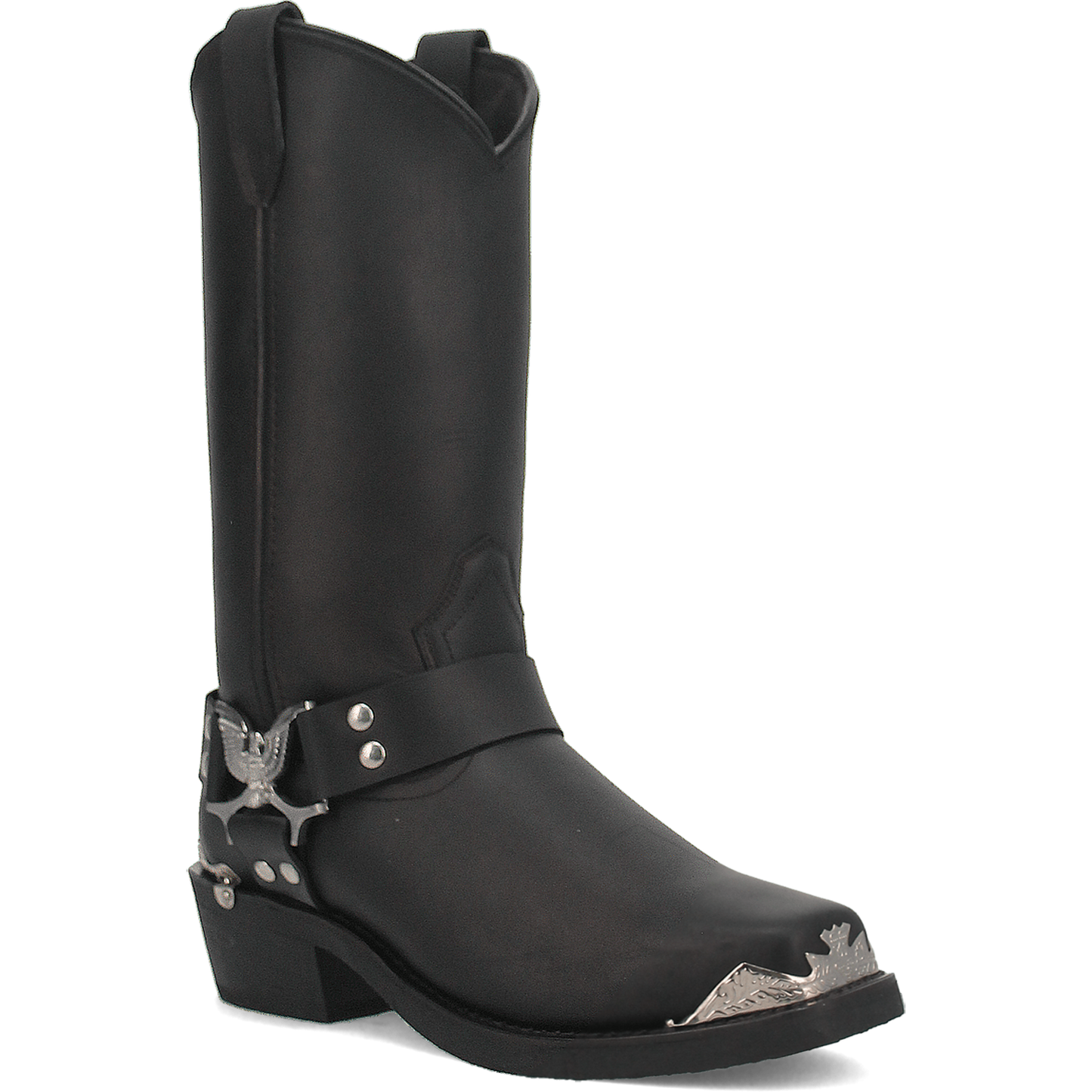 Chopper Leather Harness Biker Boot