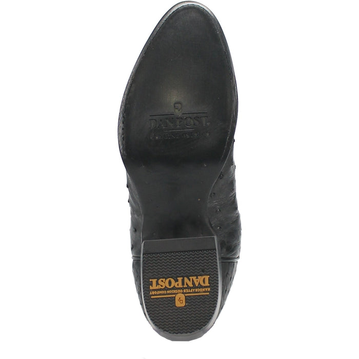 Dan Post Tempe Ostrich Boots - Full Quill Exotic Luxury