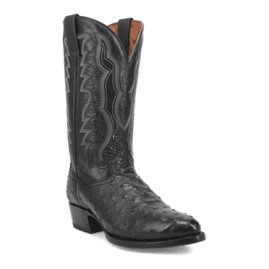 Dan Post Tempe Ostrich Boots - Full Quill Exotic Luxury