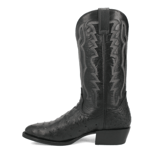 Dan Post Tempe Ostrich Boots - Full Quill Exotic Luxury