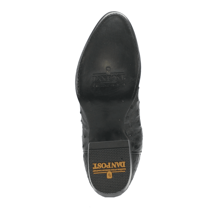 Dan Post Tempe Ostrich Boots - Full Quill Exotic Luxury