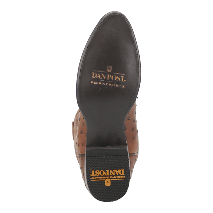 Dan Post Tempe Ostrich Boot - Full Quill Luxury Western