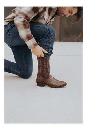 Dan Post Pershing Full Quill Ostrich Boot