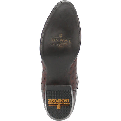 Dan Post Men’s Pershing Brown Full Quill Genuine Ostrich 13” Round Toe Cowboy Boot 6 DP3016_8_D  - from alligatorwarehouse.com