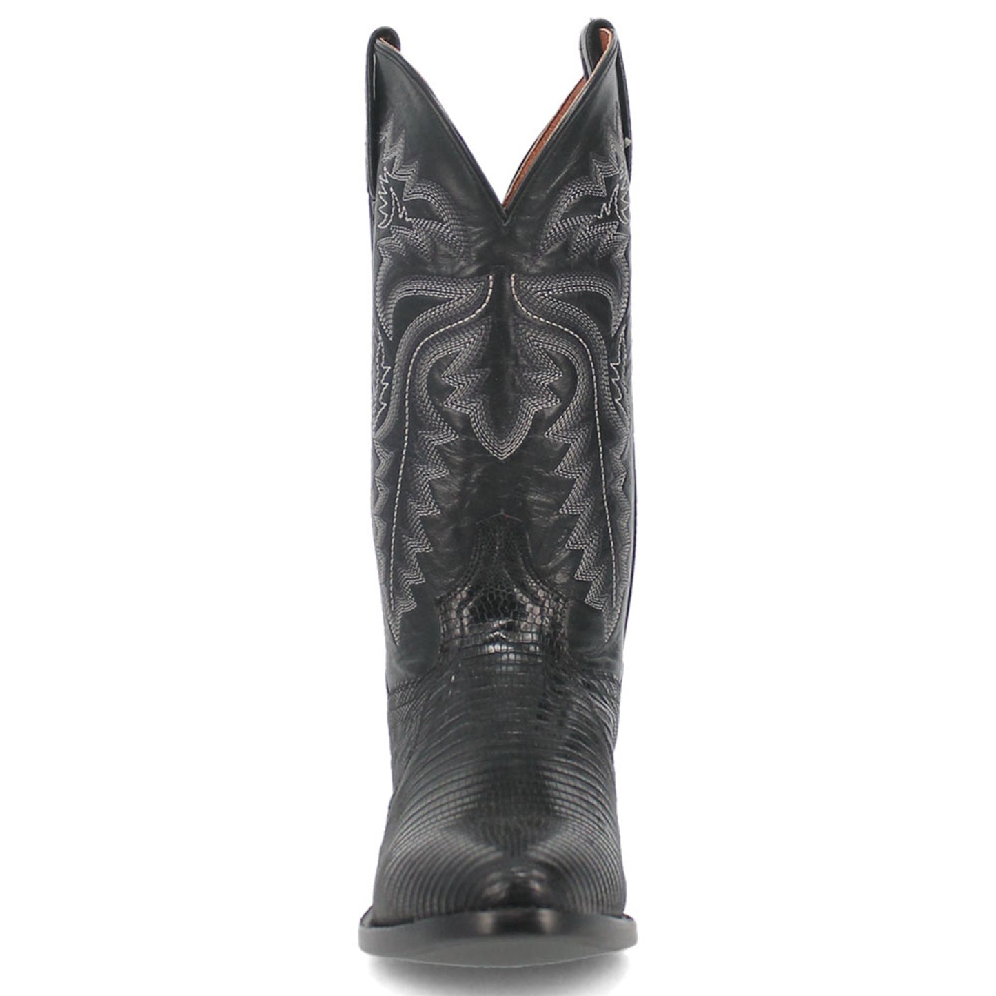 Dan Post Men’s Winston Black Genuine Lizard Skin Round Toe Cowboy Western Boot