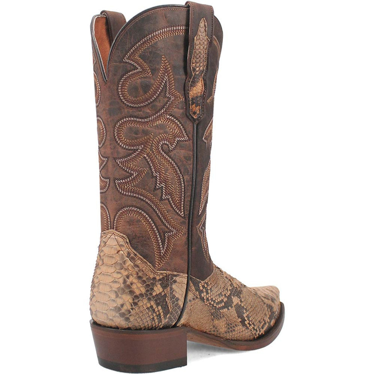 Dan Post Men's Snip Toe Western Exotic Python Skin Boots 2 DP3058_8_D  - from alligatorwarehouse.com