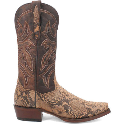 Dan Post Men's Snip Toe Western Exotic Python Skin Boots 6 DP3058_8_D  - from alligatorwarehouse.com