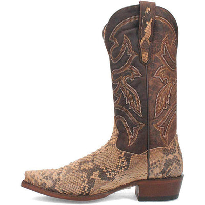 Dan Post Men's Snip Toe Western Exotic Python Skin Boots 3 DP3058_8_D  - from alligatorwarehouse.com