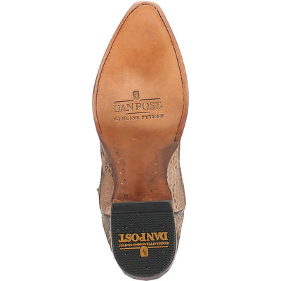 Dan Post Men's Snip Toe Western Exotic Python Skin Boots 5 DP3058_8_D  - from alligatorwarehouse.com